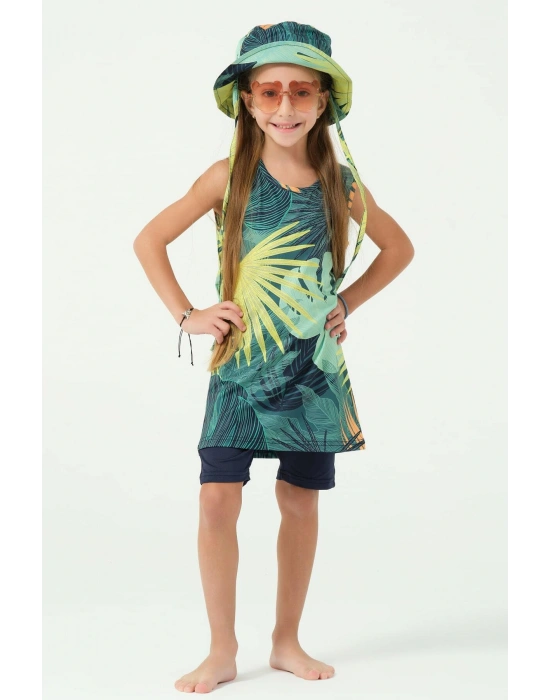 Elisa Şapkalı Sıfır Kol Çocuk Mayo