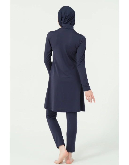 Reglan Biyeli Yarım Kol Yarı Kapalı Mayo