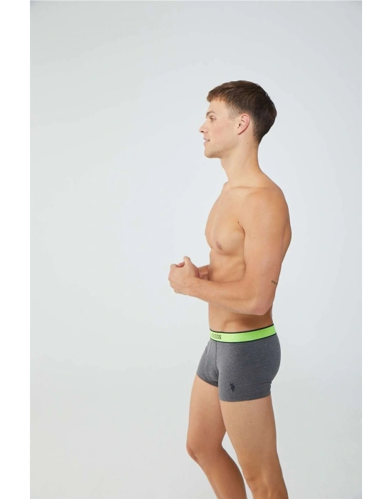 Erkek Baskılı-gri 2li Boxer