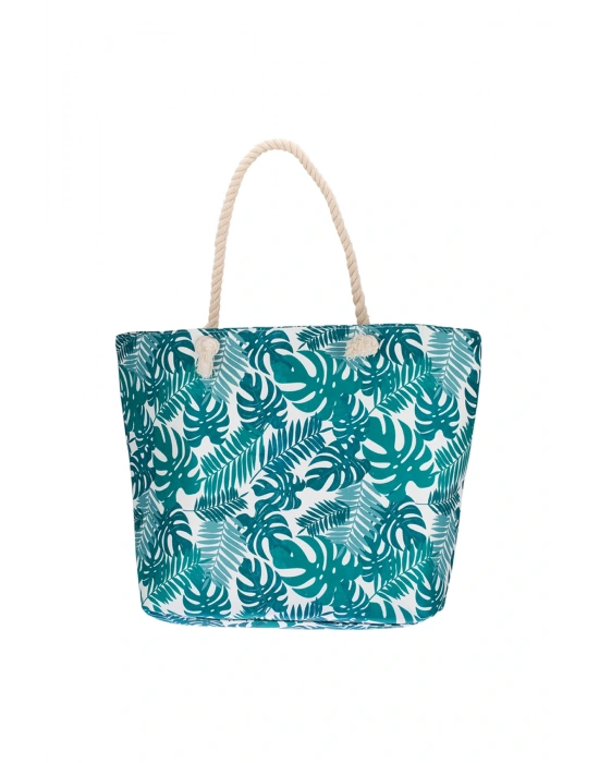 Kadın Fermuarlı Plaj Çantası Desenli Plaj Çantası Günlük Çanta Piknik Çantası Y25670-21