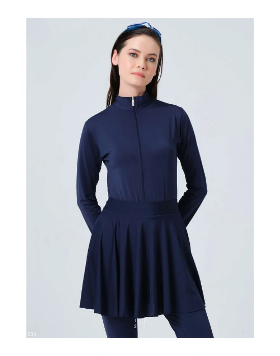 Büzgülü Kloş Etek Siyah