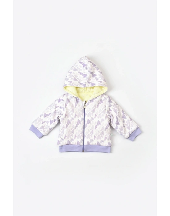 Baby Kız Bebek Fermuarlı Ceket Lila 61456