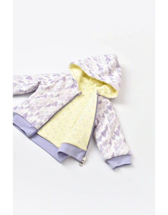 Baby Kız Bebek Fermuarlı Ceket Lila 61456