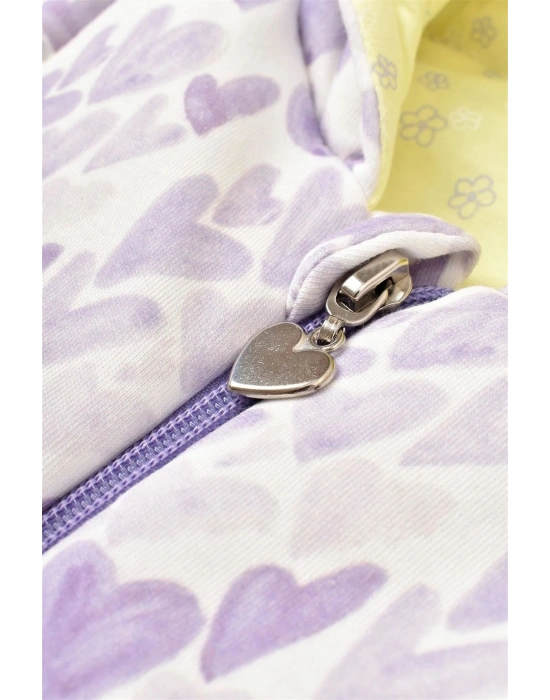 Baby Kız Bebek Fermuarlı Yelek Lila 61455