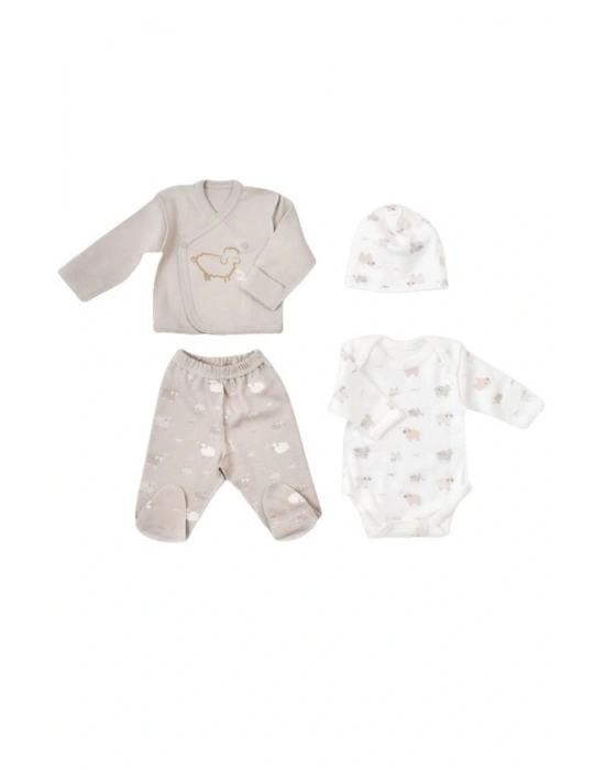 Biorganic Curly Sheep Prematüre Set 82046 Bej