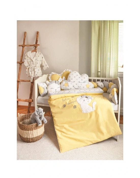 Kız Bebek Cute Cat Saç Örgü Mobilya Uyku Beşik Seti