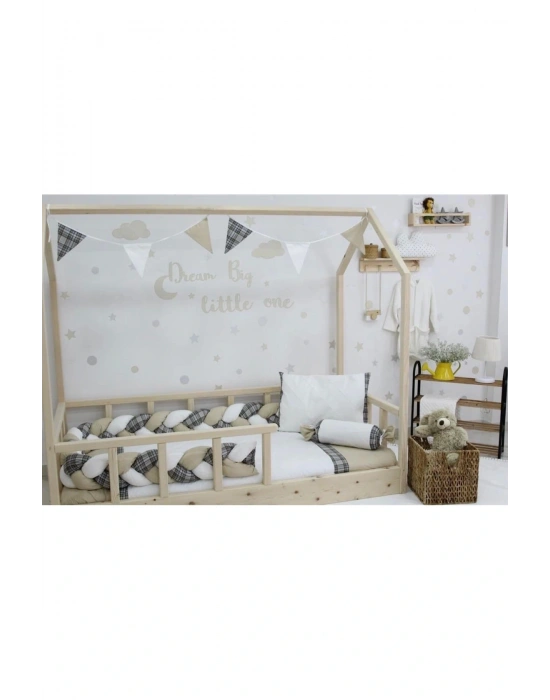 Ekose Montessori Uyku Seti 69121 Bej