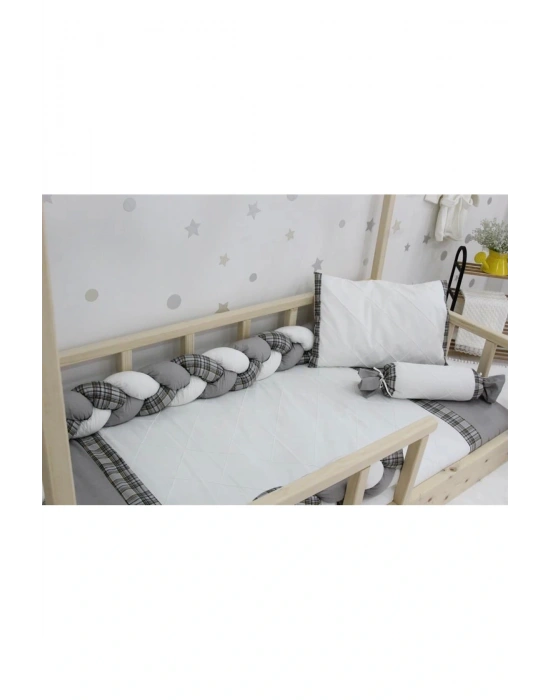 Ekose Montessori Uyku Seti 69121 Gri