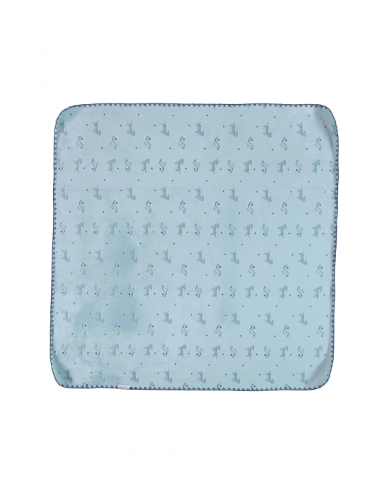 Happy Zebra Land Fluffy Bebek Battaniye 64529 Mavi