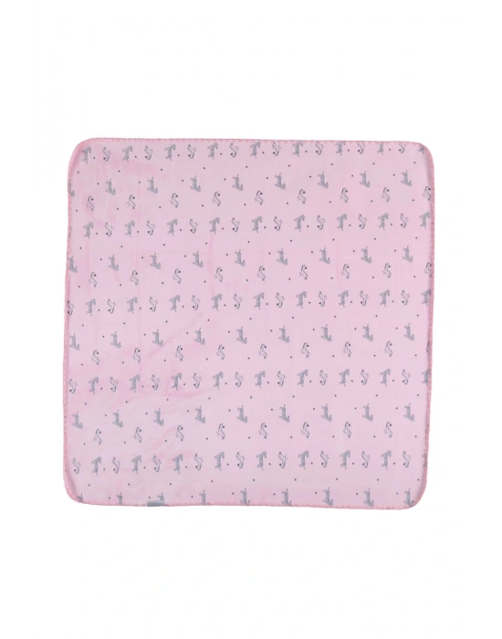 Bibaby Happy Zebra Land Fluffy Bebek Battaniye 64529 Pembe