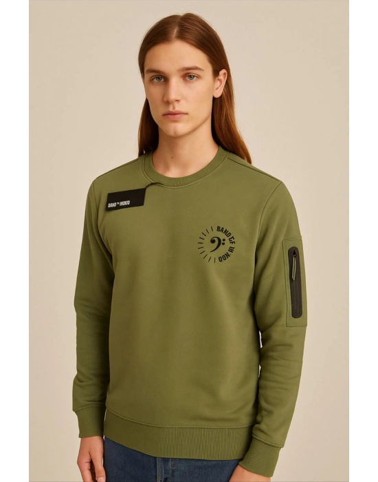 Yeni Sezon O Yaka Rahat Form Erkek Sweatshirt