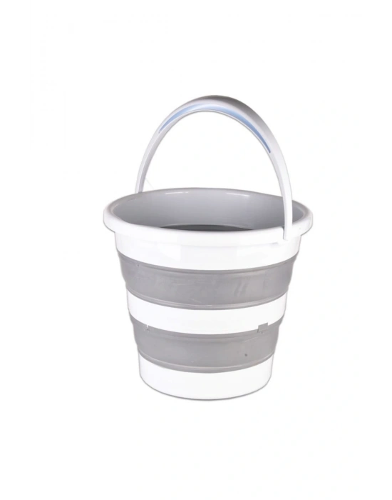 Bebek Ve Çocuk Katlanır Su Kovası Gri(12,8 Litre), Banyo Kovası (sk-315)