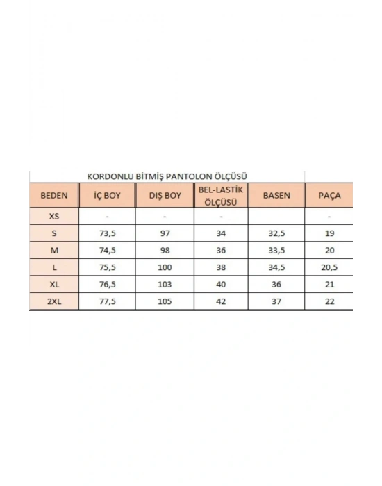 Tek Pantolon Single Pant %100 Pamuk