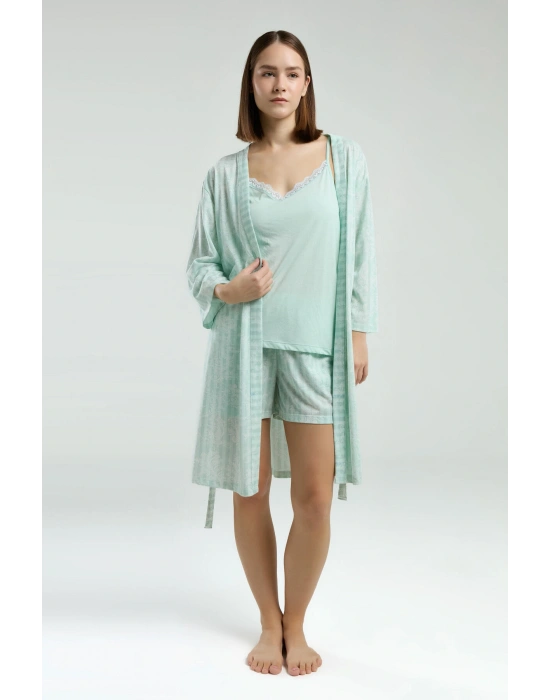 Kadın Yeşil Pijama Takım