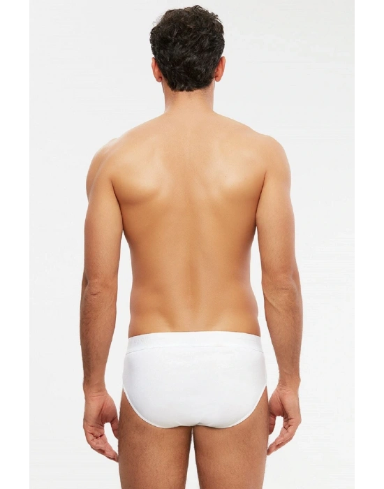 Cuba Pamuklu 2li Beyaz Erkek Slip