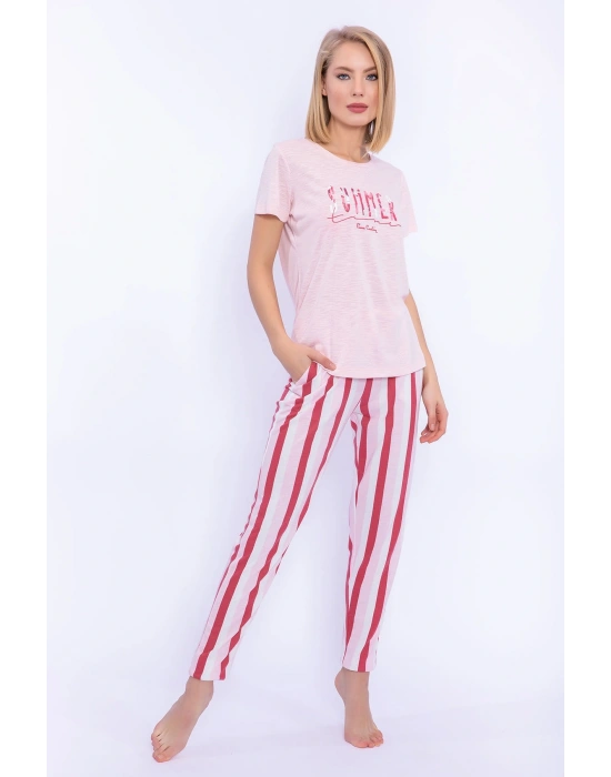 Summer Toz Somon Kadın Slim Fit Homewear