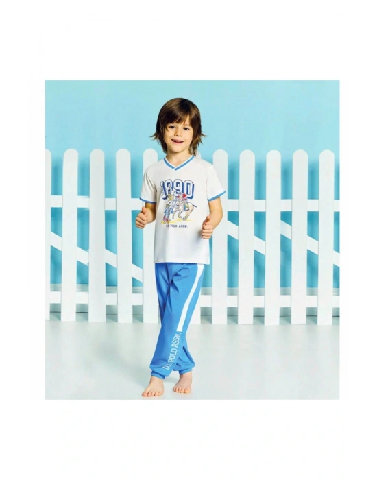Erkek Çocuk Pamuklu Pijama Takımı 9188