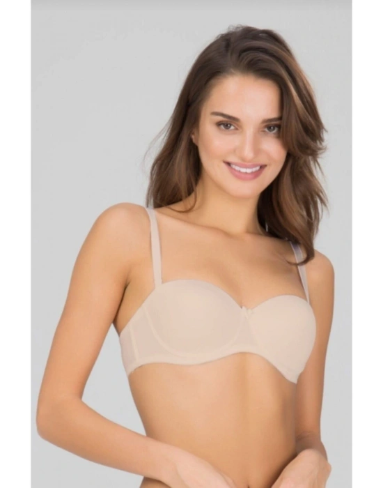 Sheena Dolgusuz Balenli Straplez Sütyen Ten