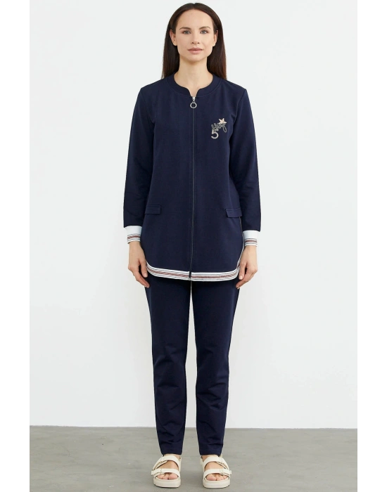 Sementa 76320 Neon Kombinli Rahat Kalıp Tunik Eşofman Takım