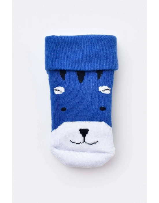 Bebek Havlu Çorap Mavi