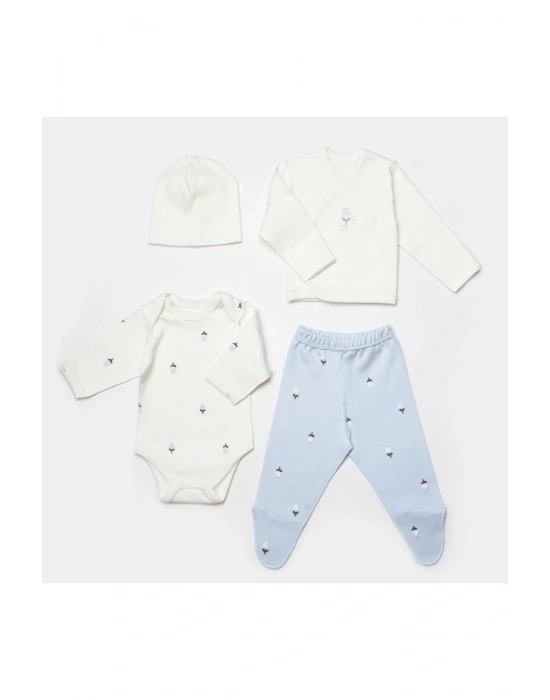 Love Floral Prematüre 4lü Hastane Çıkış Seti 82063