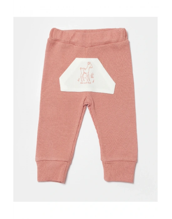 Waffle Deer And Bird Pantolon