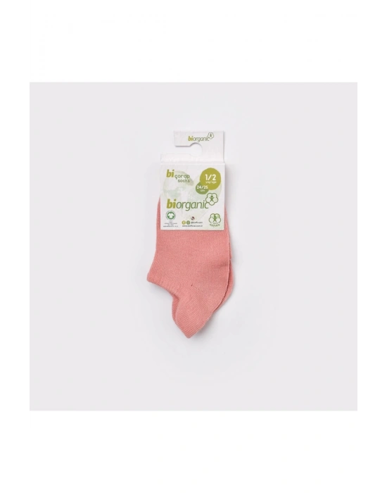 Biorganic Sneakers Yaş Çocuk Çorabı 68457 Gül Kurusu(1 Adet)