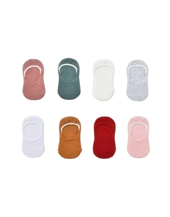 Basic Kız Babet 2li Çorap Gri Gül Kurusu