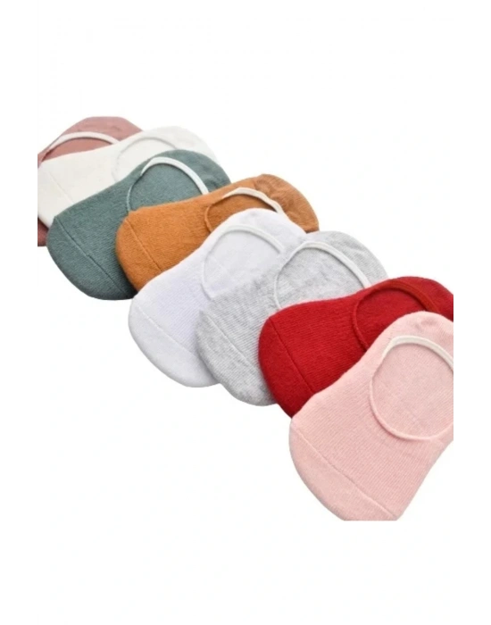 Basic Kız Babet 2li Çorap Gri Gül Kurusu