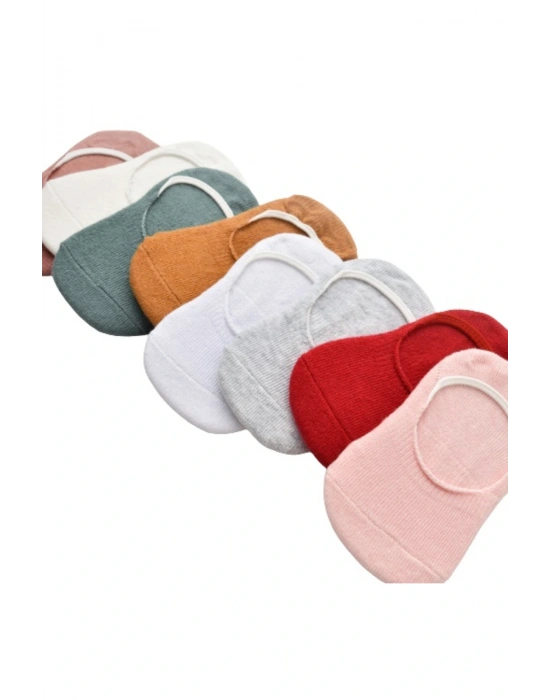 Biorganic Basic Kız Babet 2li Çorap 68455 Kırmızı-beyaz