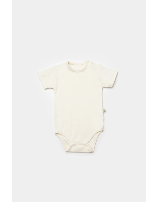 Küçük Atlı Salopet Tulum Ekru