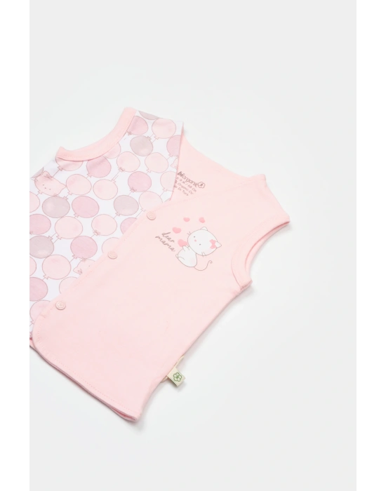 Ayıcıklı Pembe Yelek 61504