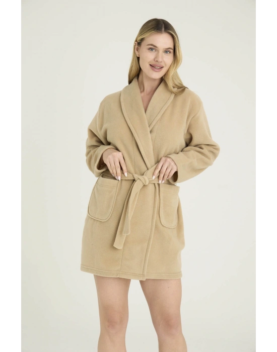 Kadın Sabahlık Düz Polyester Şık Tasarım