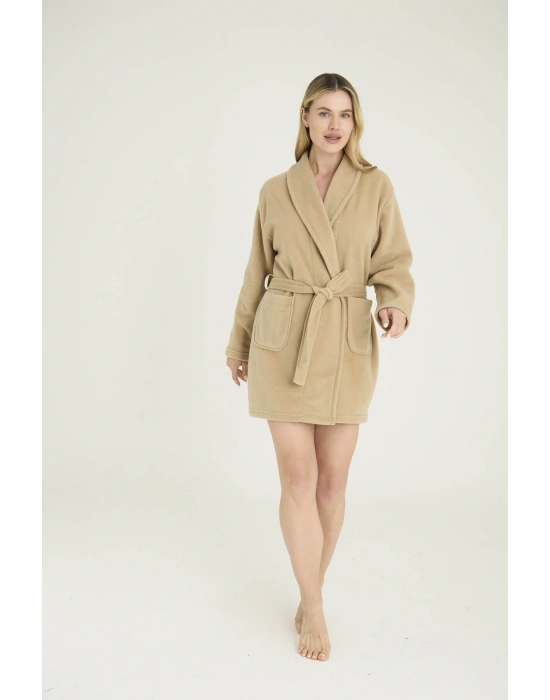 Kadın Sabahlık Düz Polyester Şık Tasarım