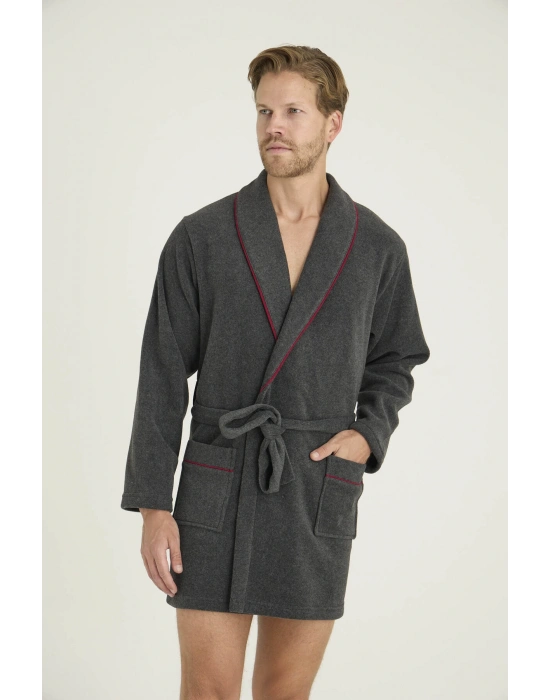 Erkek Tek Rob-Sabahlık Çizgi Detaylı Konforlu Tasarım