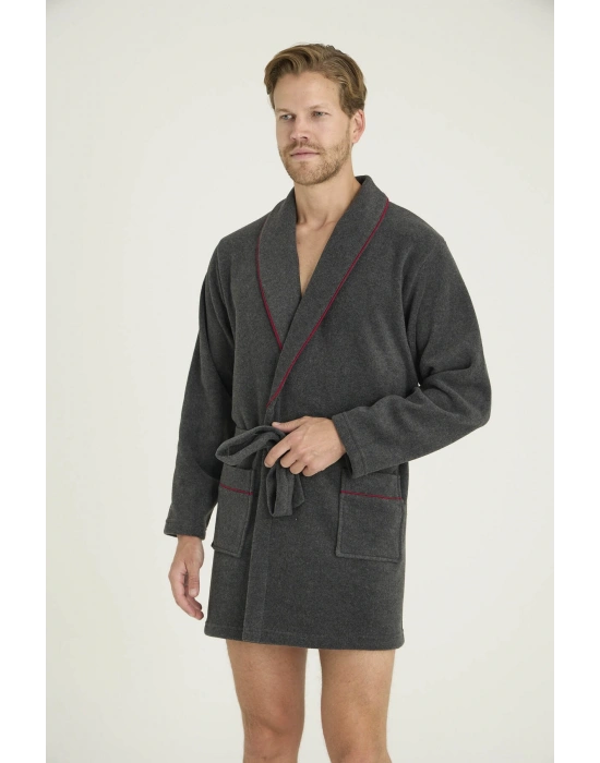 Erkek Tek Rob-Sabahlık Çizgi Detaylı Konforlu Tasarım