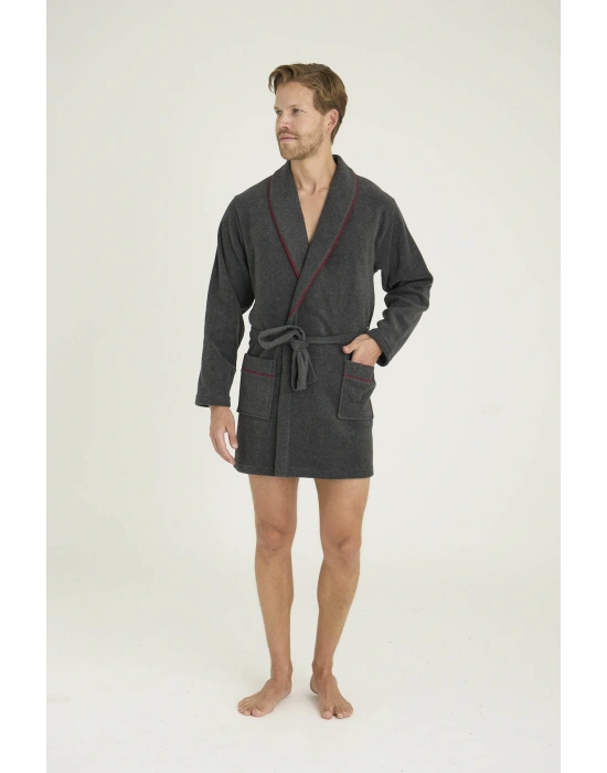 Erkek Tek Rob-Sabahlık Çizgi Detaylı Konforlu Tasarım