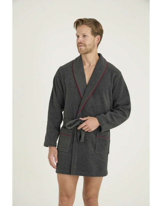 Erkek Tek Rob-Sabahlık Çizgi Detaylı Konforlu Tasarım