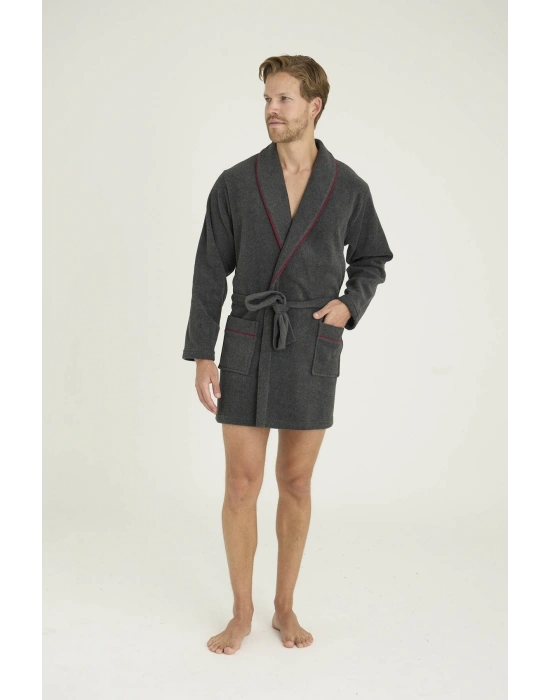 Erkek Tek Rob-Sabahlık Çizgi Detaylı Konforlu Tasarım