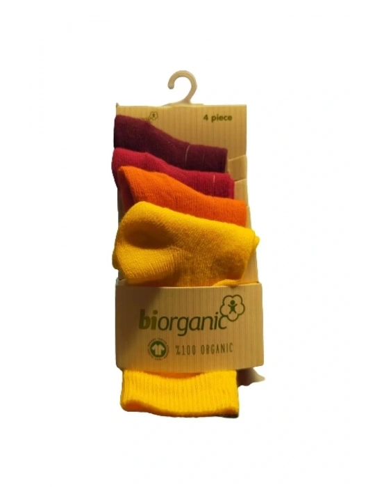 Biorganic 4lü New Basıc Çocuk Çorap 68387 Sarı(1 ADET)