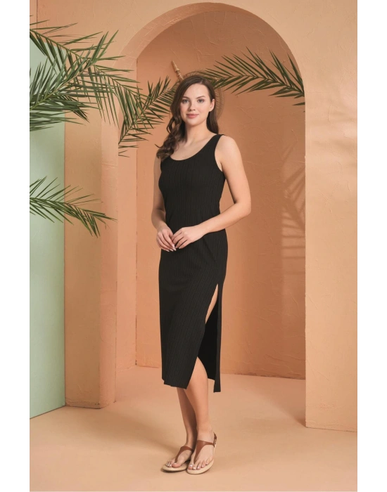Kadın Siyah Elbise 27024