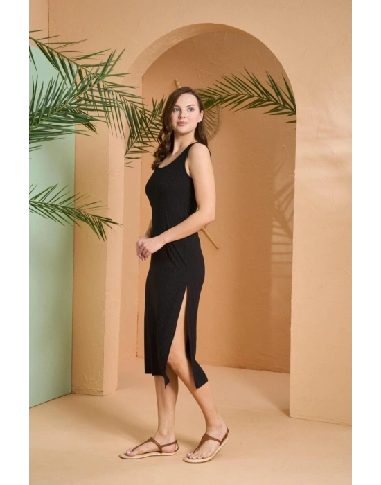 Kadın Siyah Elbise 27024