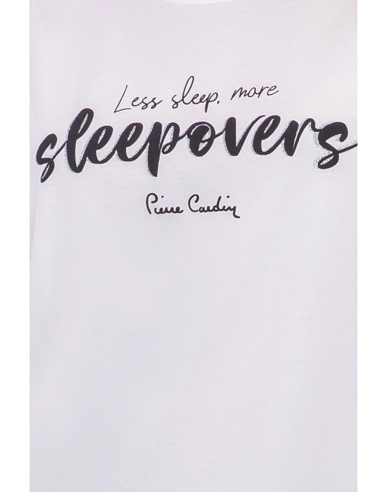 Sleepovers Krem Kadın Kapri Takım