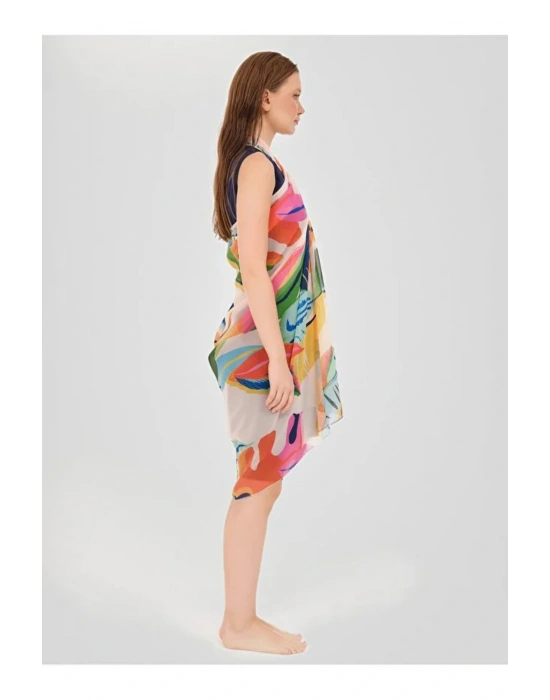 Hawaii Desenli Etek Pareo DLX-7086