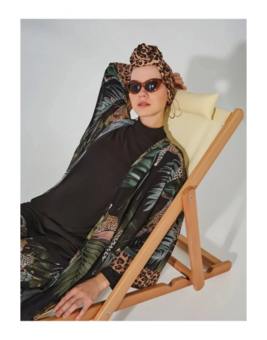 Leopar Desenli Pareo DLX-7050