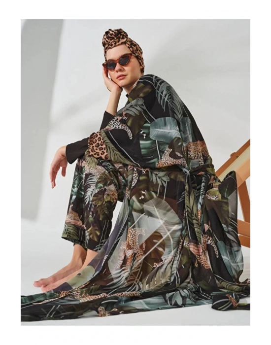 Leopar Desenli Pareo DLX-7050