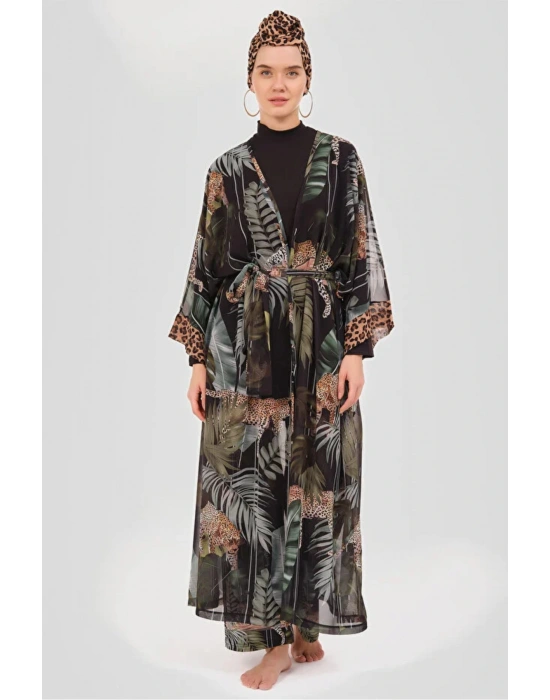 Leopar Desenli Pareo DLX-7050