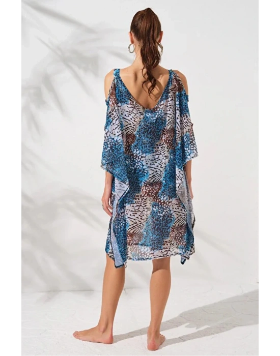 Ocean Kollu Bant Detaylı Tunik Pareo DLX-231802