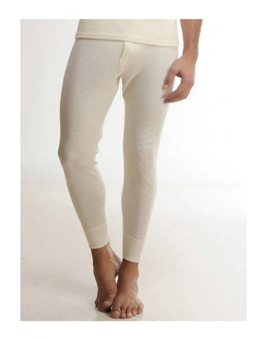 Erkek krem  Yün Alt Içlik % 75 Yün 25 Akrılık