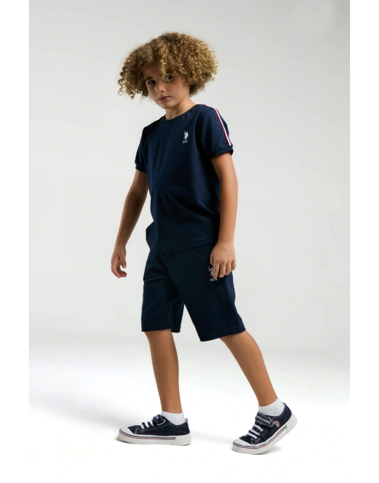 U.S. Polo Assn. Erkek Çocuk, Stripe Detail , Lisanslı,  Alt Üst Takım